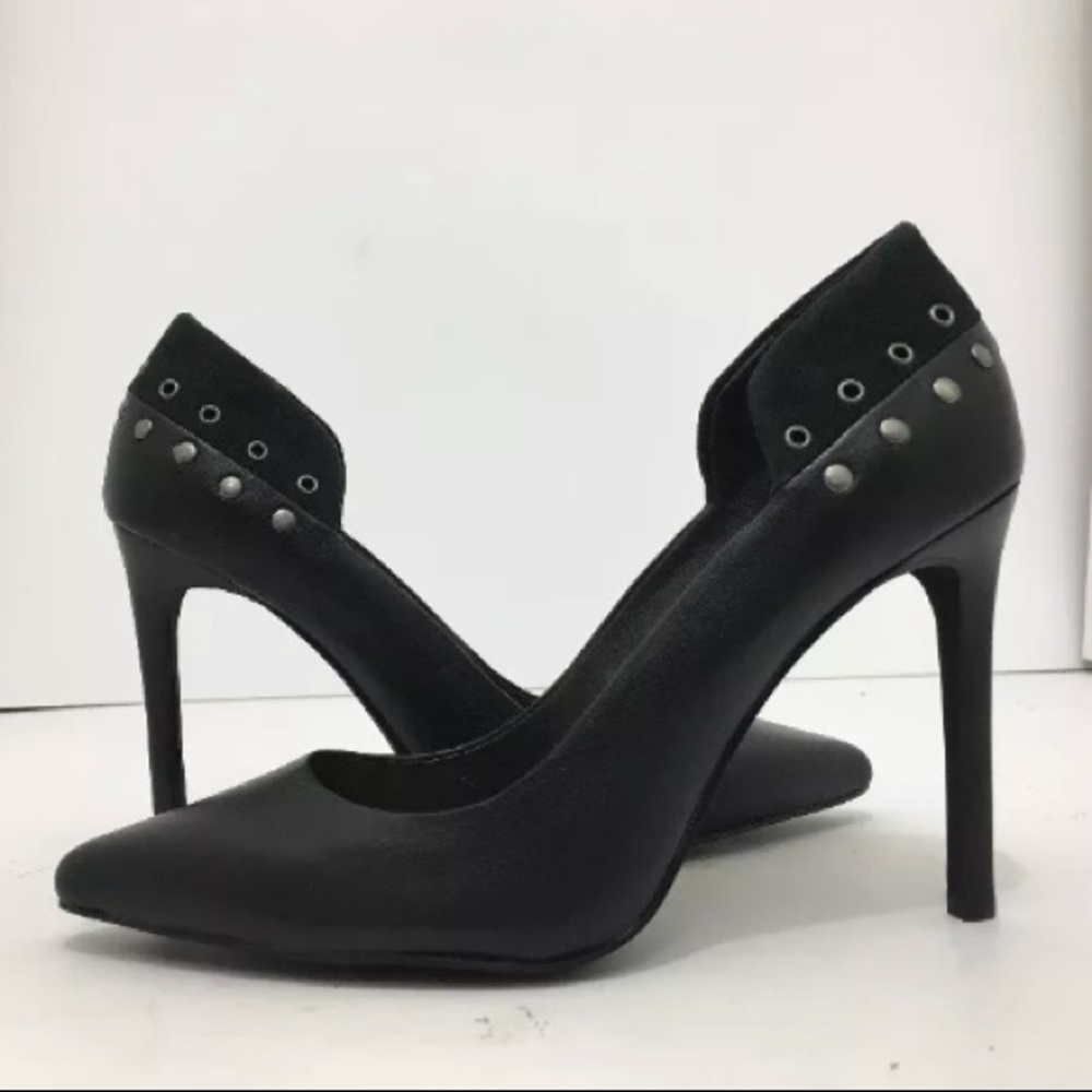 New Joes jeans Dorian black studded pumps size 8